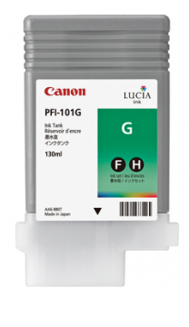 Canon PFI-101G Green Ink Tank (130ml) for imagePROGRAF iPF5000, iPF5100, iPF6100, iPF6200 - 0890B001AA www.wideimagesolutions.com Parts and Inks 58.99