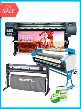 COMPLETE SOLUTION - Plotter HP Latex 330 - Recertified (90 Days Warranty) + GRAPHTEC CUTTER FC9000-160 64&quot; (162.6 cm) Wide Cutter - New + Upgraded Ving 63&quot; Full-auto Low Temp. Wide Format Cold Laminator, with Heat Assisted + Includes Flexi RIP Software www.wideimagesolutions.com Complete Solutions 18655.99