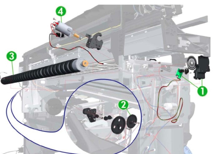 HP CH956-67036 IR Curing Sensor Fan for L26500 www.wideimagesolutions.com Parts and Inks 64.00