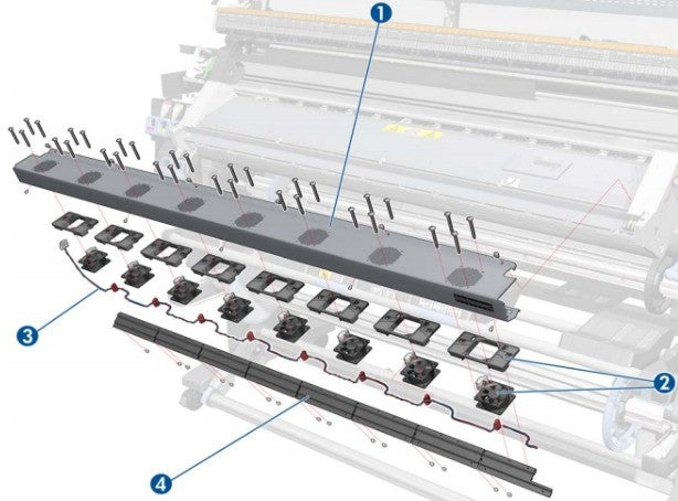 HP CH955-67062 Curing Fan for HP Designjet L26500 printer www.wideimagesolutions.com  66.50