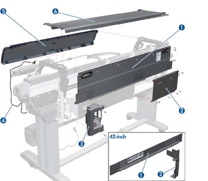 Electronics Module Extension for the HP Designjet Z6200, Z6600, Z6800, D5800 Series (CQ111-67005)