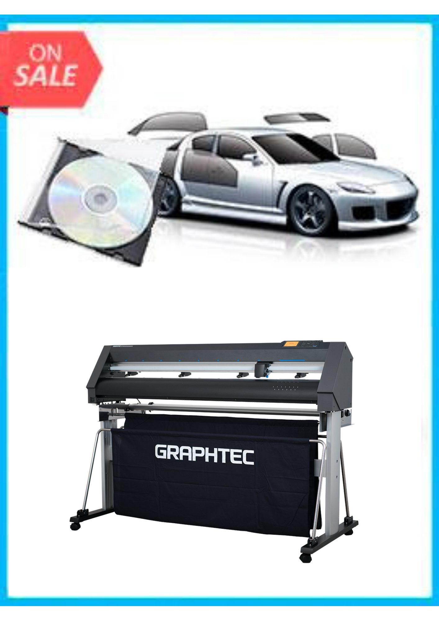 BUNDLE - Graphtec CE7000-130 50&quot; Cutter - New + Tint Tek 20/20 Window Film Cutting Software V10 Monthly Subscription www.wideimagesolutions.com BUNDLE 5135.99
