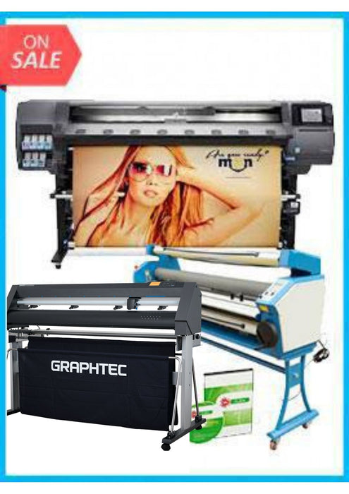 COMPLETE SOLUTION - Plotter HP Latex 360 64" - Recertified - (90 Days Warranty) + GRAPHTEC CUTTER CE7000-130 50inch - New + Upgraded Ving 63" Full-auto Low Temp. Wide Format Cold Laminator, with Heat Assisted + Includes Flexi RIP Software www.wideimagesolutions.com Complete Solutions 15719.99
