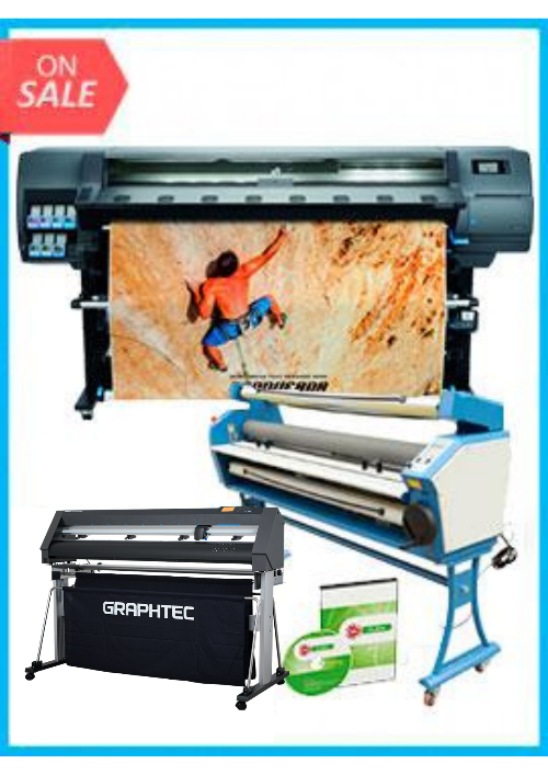 COMPLETE SOLUTION - Plotter HP Latex 335 64" - Recertified - (90 Days Warranty) + GRAPHTEC CUTTER CE7000-130 50" Cutter - New + Upgraded Ving 63" Full-auto Low Temp. Wide Format Cold Laminator, with Heat Assisted + Includes Flexi RIP Software www.wideimagesolutions.com Complete Solutions 18550.99