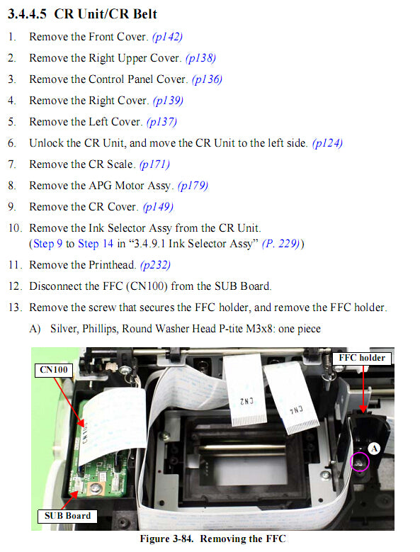 CR Belt EPSON Pro 4900/4910 - New