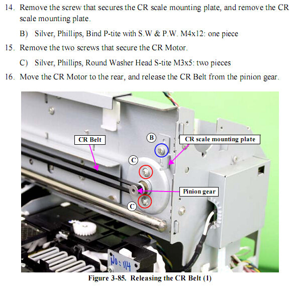 CR Belt EPSON Pro 4900/4910 - New