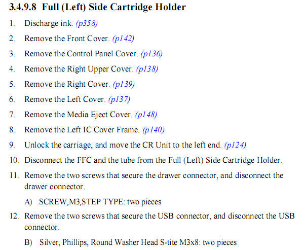 Left Holder Unit for EPSON Pro 4900/4910 - 1724833/1541302