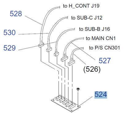 Power Supply Term Board for EPSON Pro GS6000 - 2122756