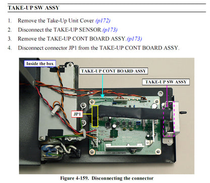 Take Up SW Board for EPSON Pro GS6000 - 2122771