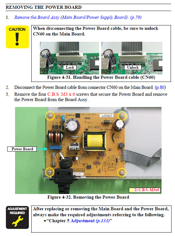 Power Board for EPSON R1900/2880 - 2127105 / 2117127 / 2117125