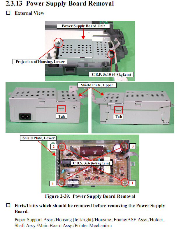 Power Board for EPSON R200/R220/R230 - 1443461