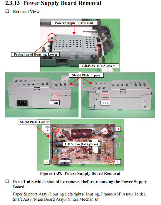 EPSON R200/R220/R230 Power Board - 1443461