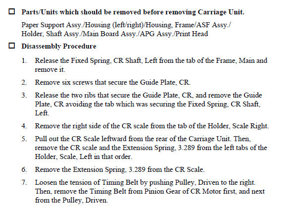 Carriage ASSY for EPSON R230/R220 - 1303728