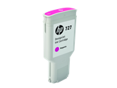 HP 727 300-ml Magenta DesignJet Ink Cartridge for HP DesignJet T920, T930, T1500, T1530, T2500, T2530 - F9J77A