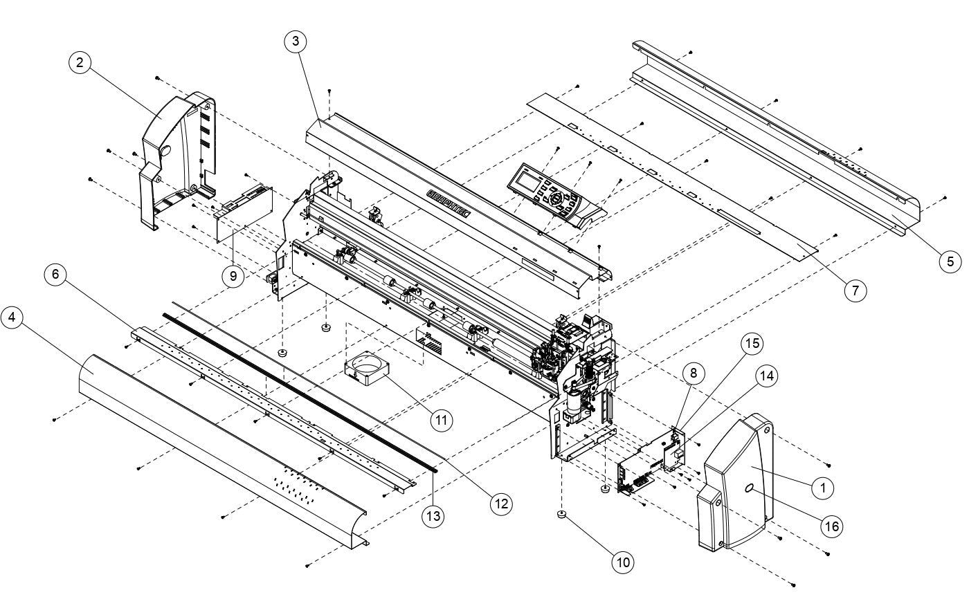 Base, Cutting Mat for Graphtec FC8000-75, 8930 (621261054)