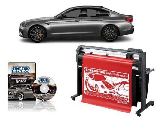 Graphtec FC8600-100 High Performance Vinyl Cutting Plotter - Refurbished +TINT TEK 20/20 WINDOW FILM CUTTING SOFTWARE V10 1 YEAR SUBSCRIPTION www.wideimagesolutions.com CUTTER 6035.99
