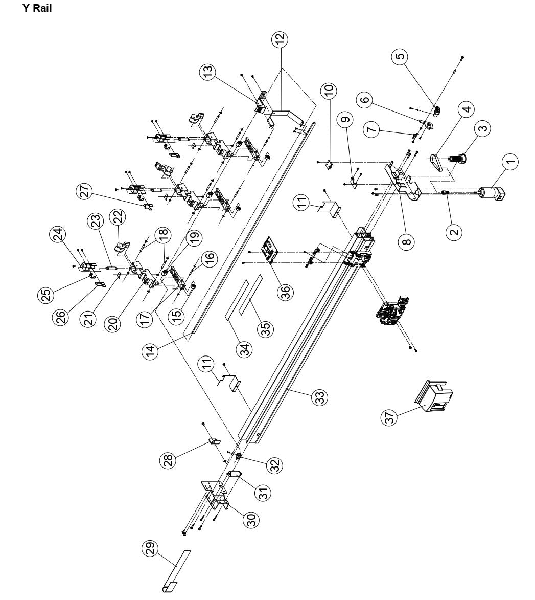 Lever, Spring for Graphtec FC8600 60/75, 100/130, 160 (621401311)
