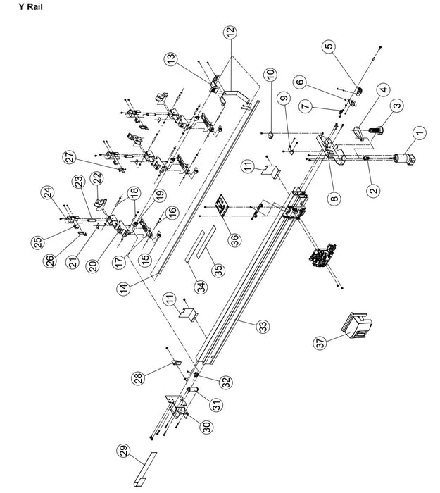 Lever, Spring for Graphtec FC8600 60/75, 100/130, 160 (621401311)