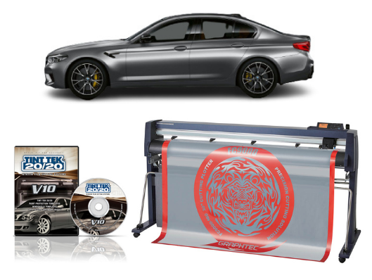 GRAPHTEC FC9000-160 64&quot; (162.6 cm) Wide Cutter - New + TINT TEK 20/20 WINDOW FILM CUTTING SOFTWARE V10 1 YEAR SUBSCRIPTION www.wideimagesolutions.com CUTTER 8891.99