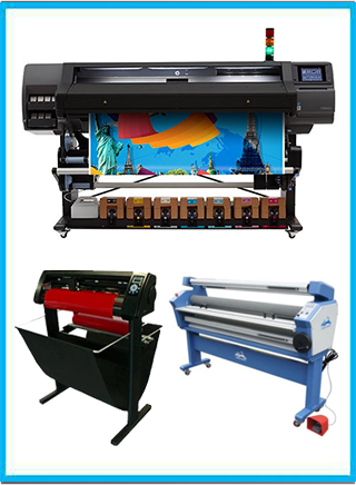 HP Latex 570 64" - Refurbished + 53" 3 ARMS CONTOUR CUT VINYL CUTTER W/ VINYLMASTER CUT SOFTWARE + 55IN FULL-AUTO WIDE FORMAT COLD LAMINATOR, WITH HEAT ASSISTED www.wideimagesolutions.com  26919.99