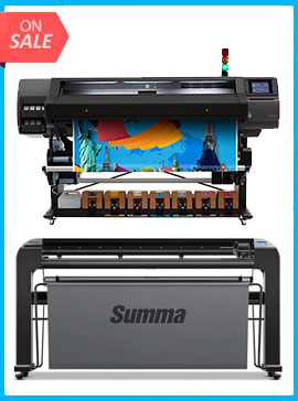 HP Latex 570 64" - Refurbished (1 Year Waranty) + SUMMA TANGENTIAL S2 T160 62" VINYL CUTTER www.wideimagesolutions.com  28895.99