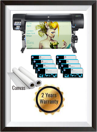 HP DesignJet Z6600 60" Photo Production Printer + Starter Supplies + 2 Canvas Paper Rolls  + 2 Years Warranty www.wideimagesolutions.com PRINTER 3199.99