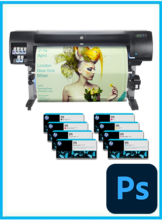 HP DesignJet Z6600 60" Photo Production Printer + Starter Supplies + Photoshop www.wideimagesolutions.com PRINTER 3289.99