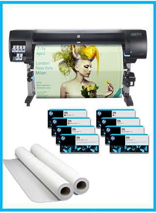 HP DesignJet Z6600 60" Photo Production Printer + Starter Supplies + 2 Rolls of Paper www.wideimagesolutions.com PRINTER 3999.99