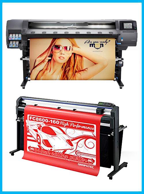 BUNDLE - HP Latex 360 64in Printer - Refurbished (2 Years Warranty) + 64" Graphtec FC8600-160 Vinyl Cutting Plotter - Refurbished (2 Years Warranty)