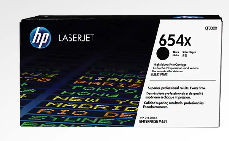 HP 654X High Yield Black Original LaserJet Toner Cartridge www.wideimagesolutions.com Parts and Inks 299.99
