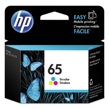 HP 65 Tri-color Original Ink Cartridge for Deskjet 3700 series - N9K01AN www.wideimagesolutions.com Parts and Inks 16.99