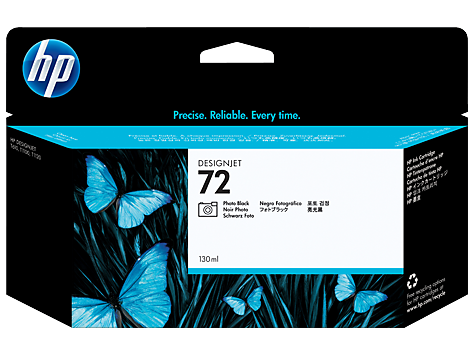 HP 72 130-ml Photo Black DesignJet Ink Cartridge for DesingJet T620, T770, T790, T795, T1100, T1120. T1200, T1300 - C9370A www.wideimagesolutions.com Parts and Inks 80.71