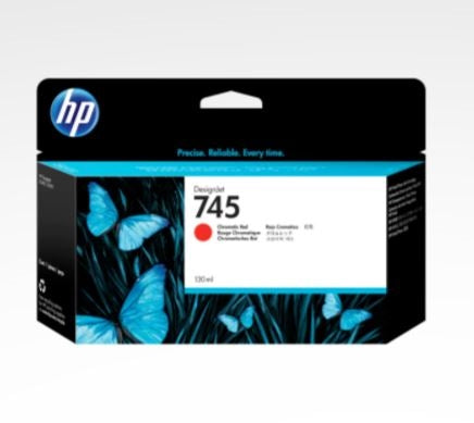 HP 745 130-ml Chromatic Red DesignJet Ink Cartridge - F9K00A www.wideimagesolutions.com Parts and Inks 93.25