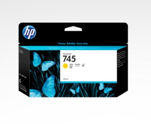 HP 745 130-ml Yellow DesignJet Ink Cartridge - F9J96A www.wideimagesolutions.com Parts and Inks 93.25