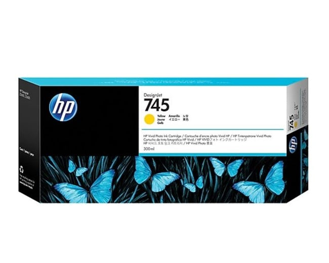HP 745 300-ml Yellow DesignJet Ink Cartridge for DesignJet Z2600, Z5600 - F9K02A www.wideimagesolutions.com Parts and Inks 154.49
