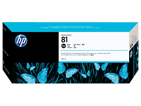 HP 81 680-ml Black Dye Ink Cartridge - C4930A www.wideimagesolutions.com Parts and Inks 318.31