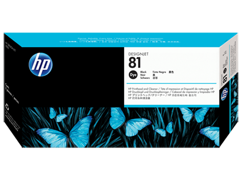 HP 81 Black Dye Printhead and Cleaner - C4950A www.wideimagesolutions.com Parts and Inks 99.99