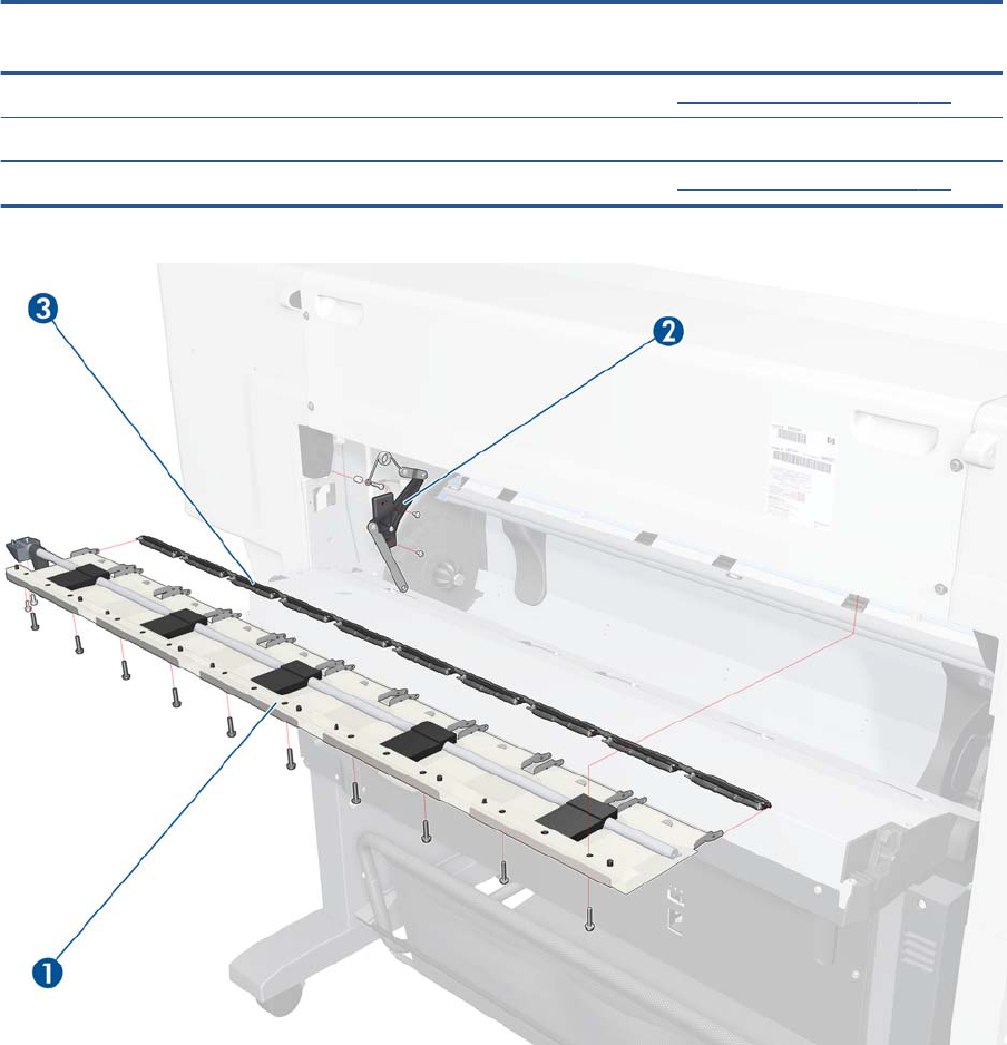 CQ105-67035 Complete pinchwheel assembly - For DesignJet T7100/T7200 printers