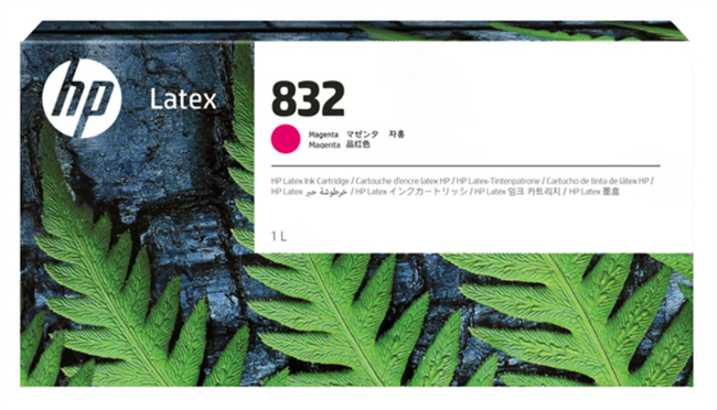 HP 832 1-Liter Magenta Ink Cartridge for Latex 700, 700W - 4UV77A