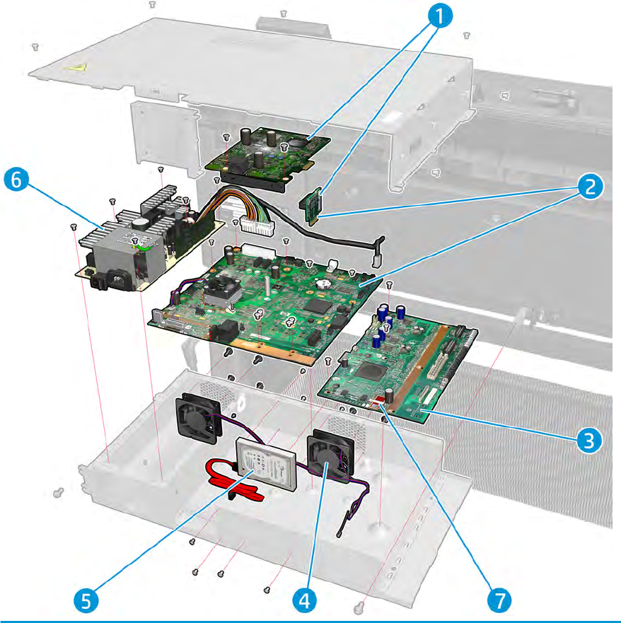 Jester plus riser/reservoir - For the HP DesignJet T920, T1500, T2500, T3500 Series (CR357-67050)