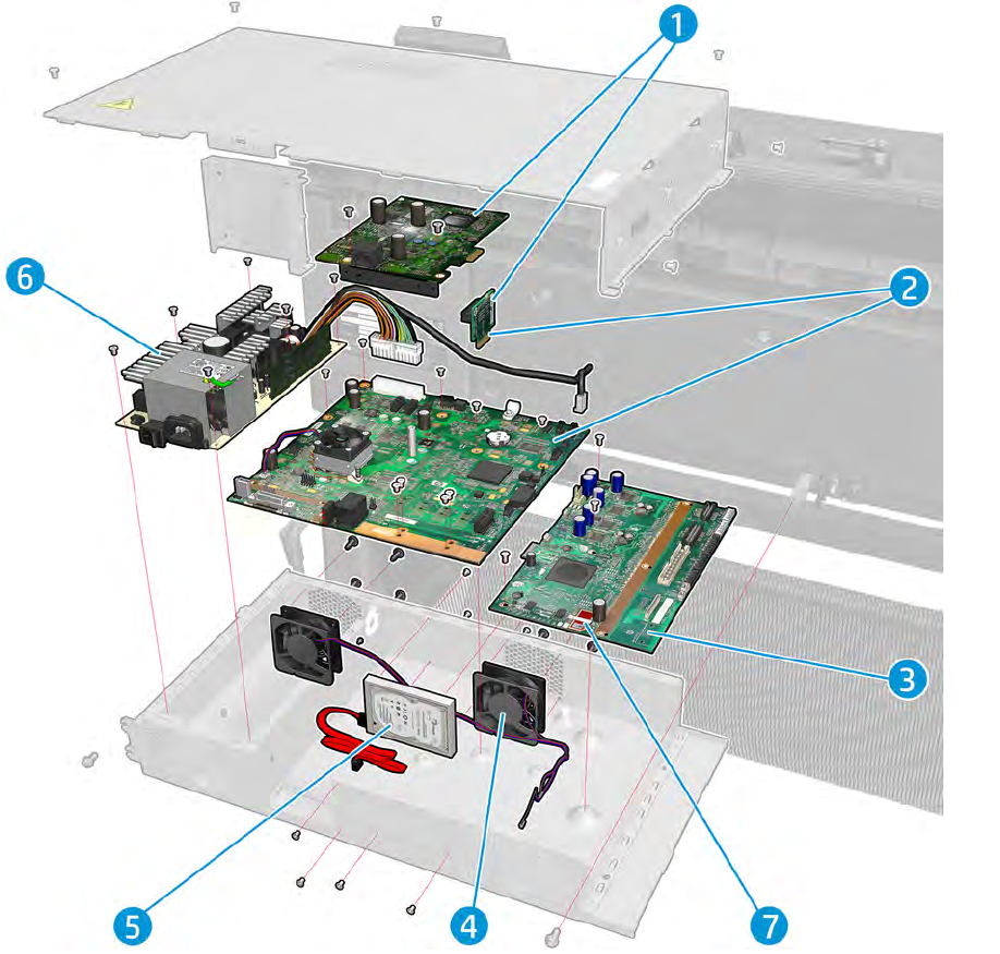 Hard Disk Drive HDD With Firmware SVC for the HP Designjet T3500 (B9E24-67018) - New