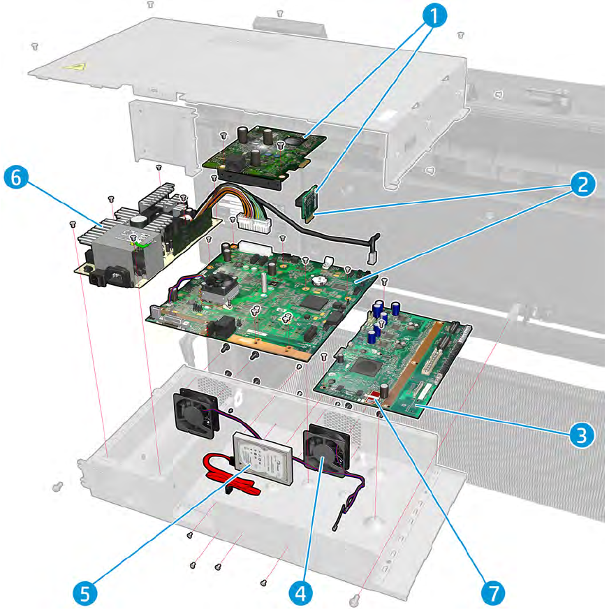Engine PCA - For the HP DesignJet T3500 Series (B9E24-67017)