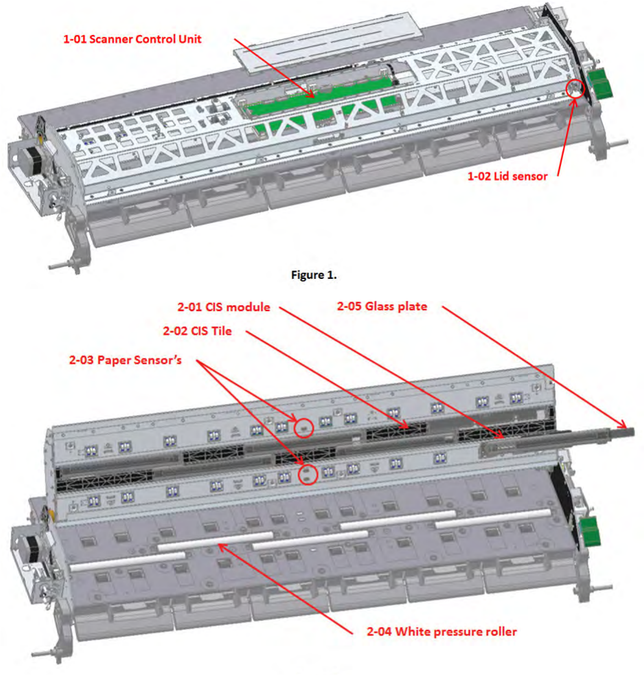 Paper Media Lid Sensor - For the HP DesignJet T2500, T1600, T2600, T3500 (CR359-67018)