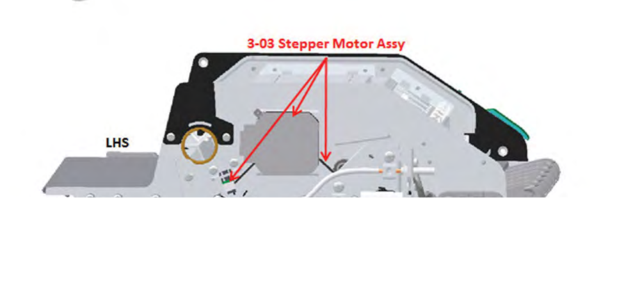 Stepper Motor Assembly (w/taco sensor) - For the HP DesignJet T2500, T2530 Series (CR359-67016)