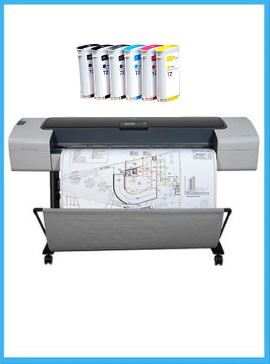 HP Designjet T1100 44-inch Printer - Recertified - (90 days Warranty) + Starter Supplies www.wideimagesolutions.com PRINTER 1999.99
