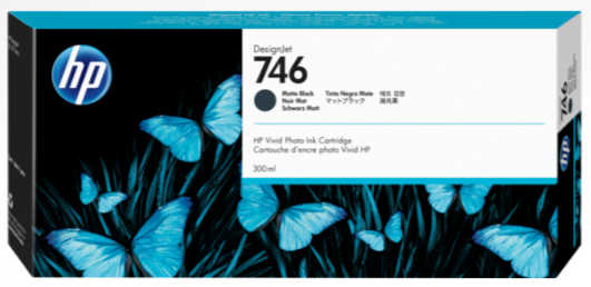 HP 746 300-ml Matte Black Ink Cartridge for HP DesignJet Z9+ and Z6 - P2V83A