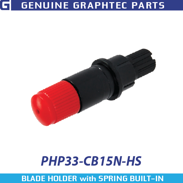Graphtec 1.5mm Red Top, Black ABS Tip Blade Holder for CB15U Series Blades