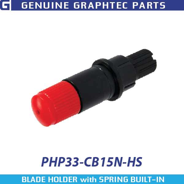 GRAPHTEC 1.5mm Red Top, Black ABS Tip Blade Holder for CB15U Series Blades