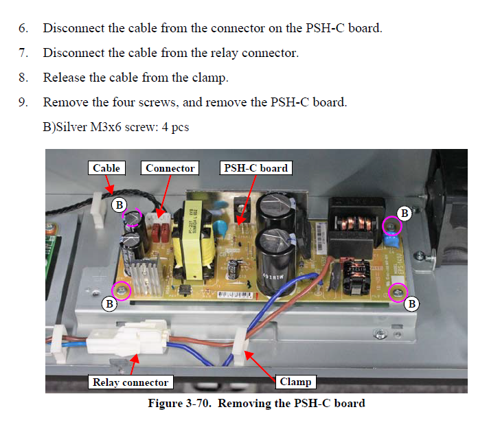 Power Board / PSH-C for EPSON SC-S40600/S60600/S80600/S40670/S60670/S80670 - 2188977