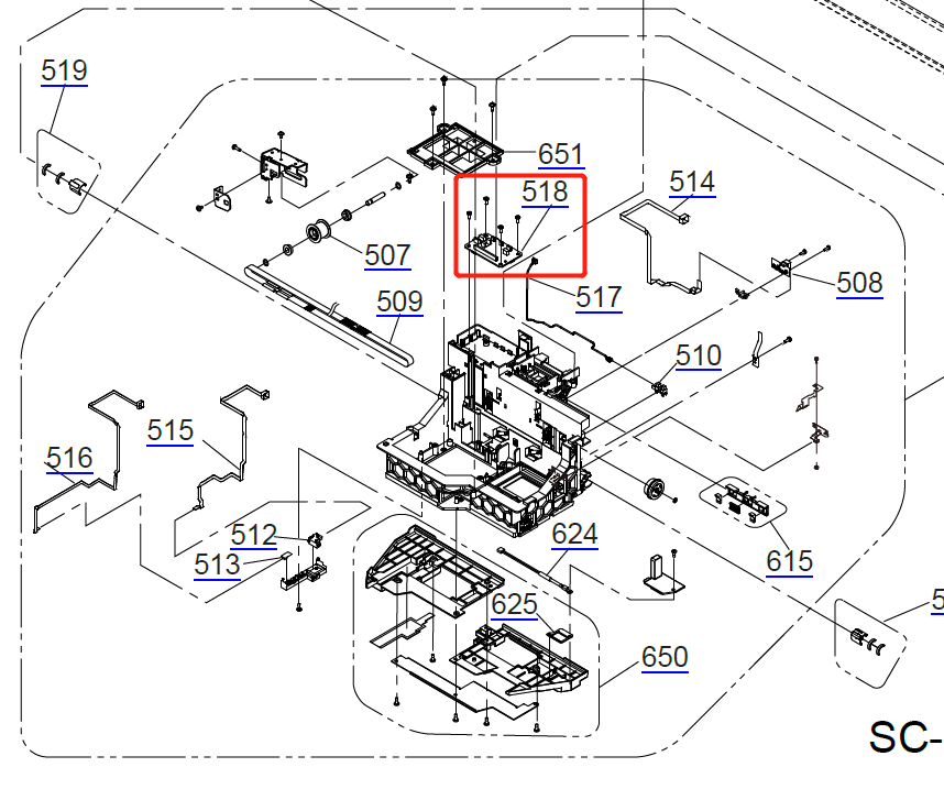 SUB Board for EPSON SC-S40600/S60600/S80600 F9300/F9400/B9000 - 2174252